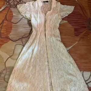 Vintage 80s lace dress